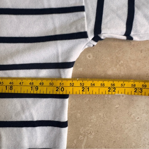 GAP Black Stripe Long Dolman Sleeve Round Neck Womens Size M Tee Shirt - Picture 7 of 12